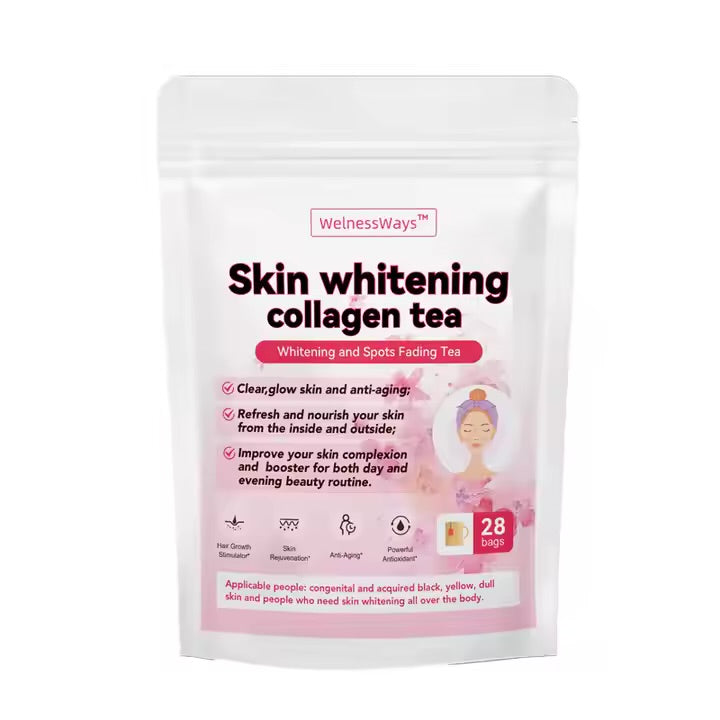 Skin whitening collagen tea