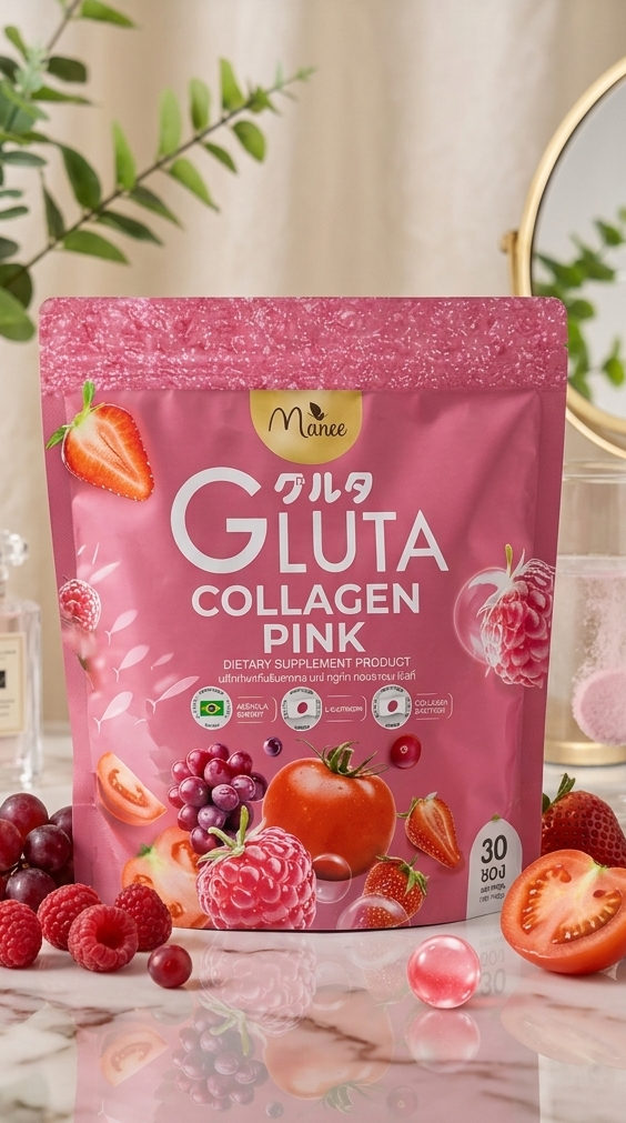 Gluta collagen pink