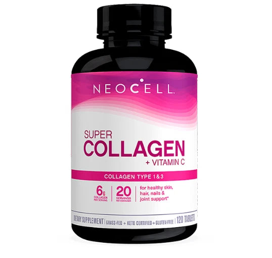 NeoCell Tablets Super Collagen Vitamin C Healthy Skin Antioxidant Support 120pcs